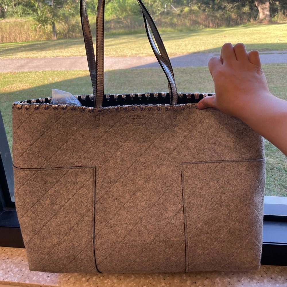 Tory Burch Block T Felt Tote